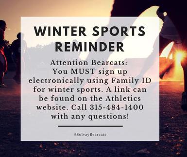 Winter Sports Reminder