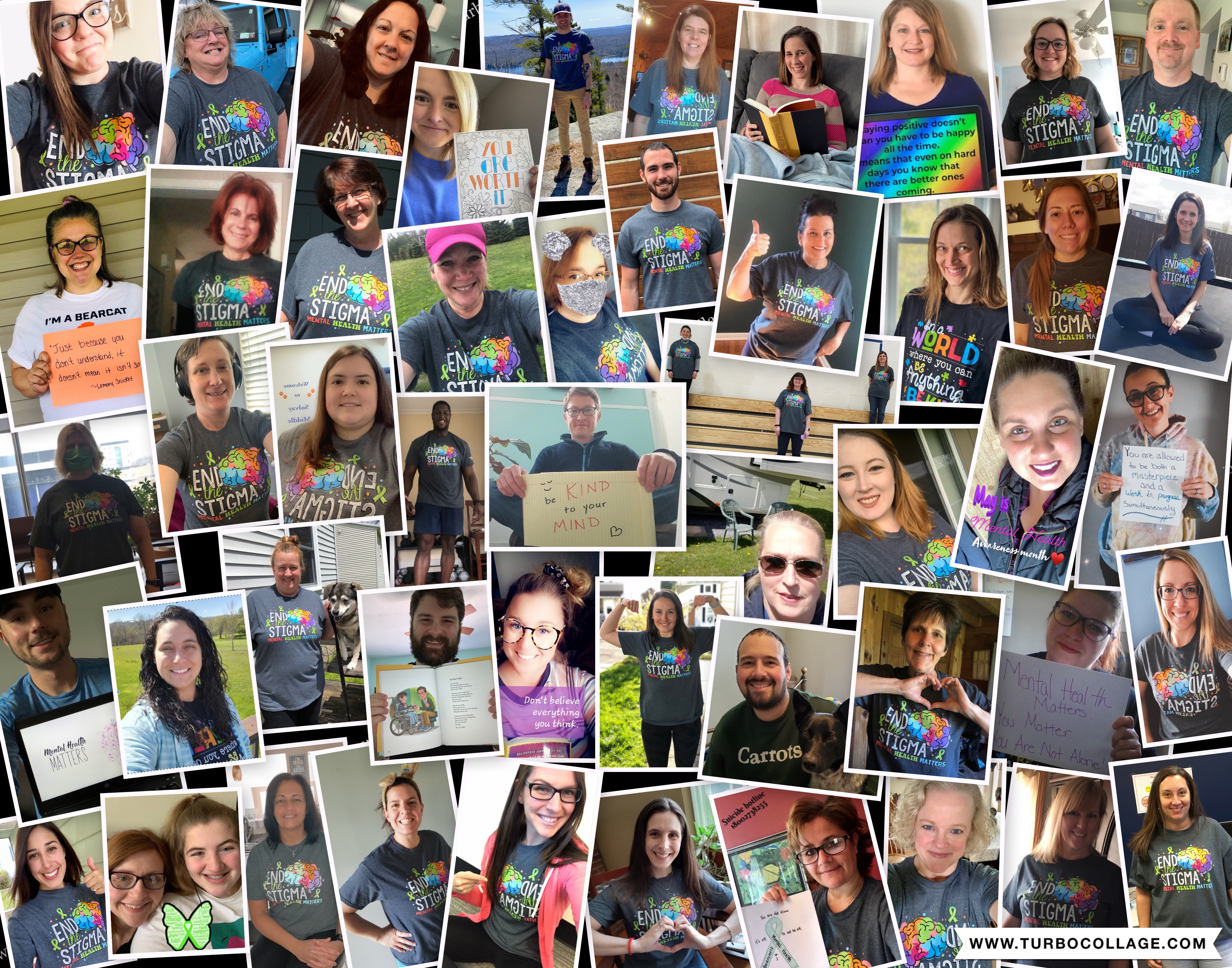 End the Stigma Collage of Staff