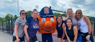 Otto the Orange @ SHS for Wellness Day!