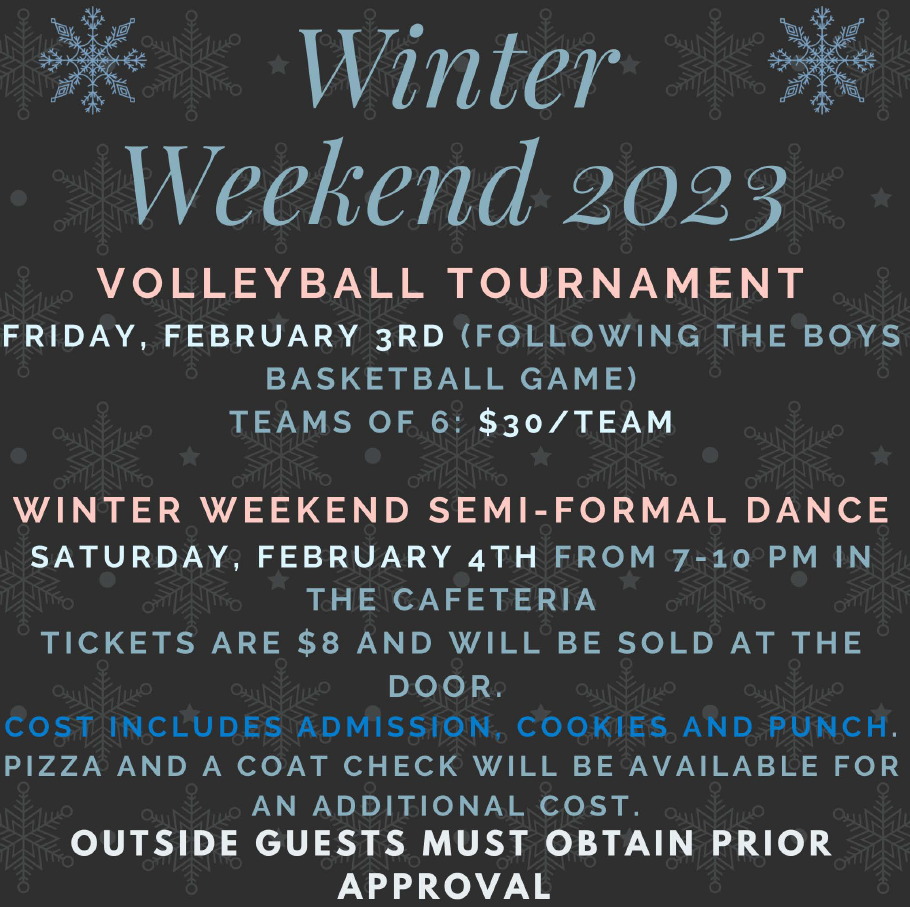 Volleyball Tournament - call SHS for info