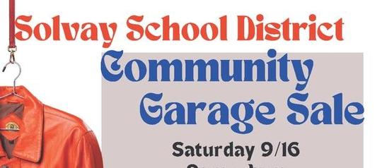 District Garage Sale - 9/16 @SHS 9-4