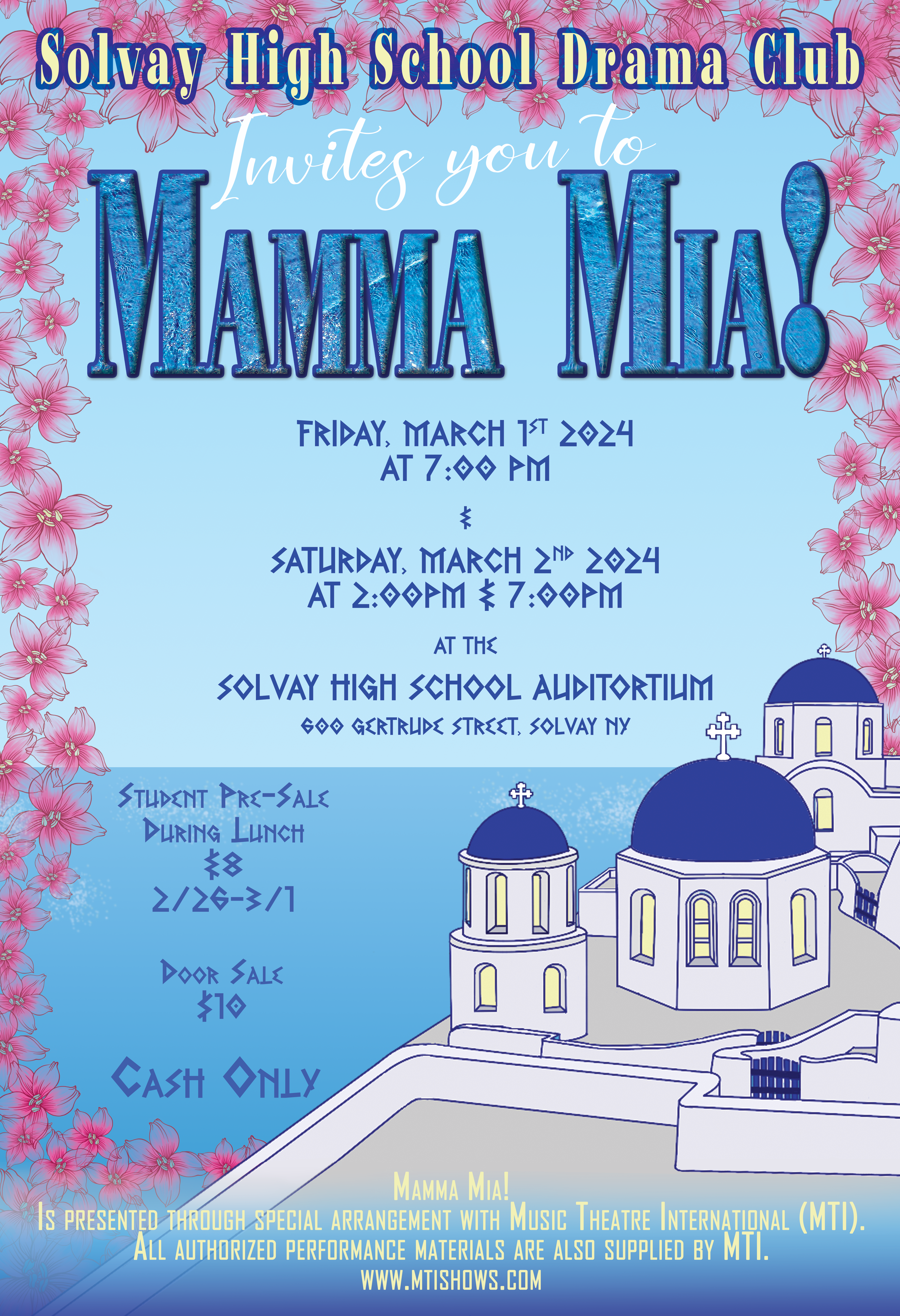 Mamma Mia 3/1 & 3/2 at SHS