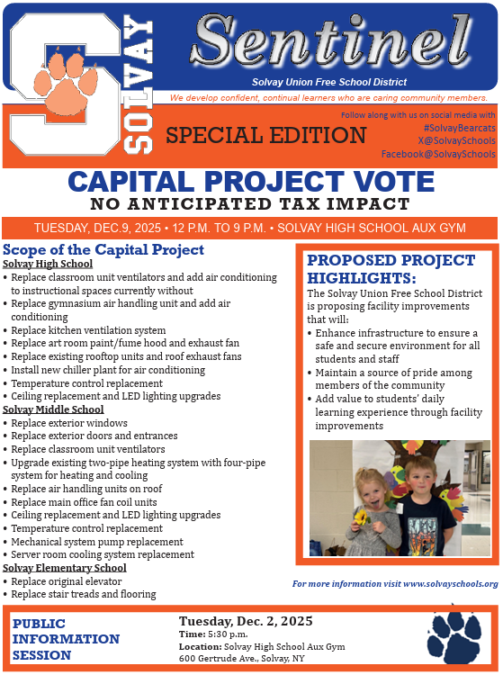 CAPITAL PROJECT V OTE MAILER