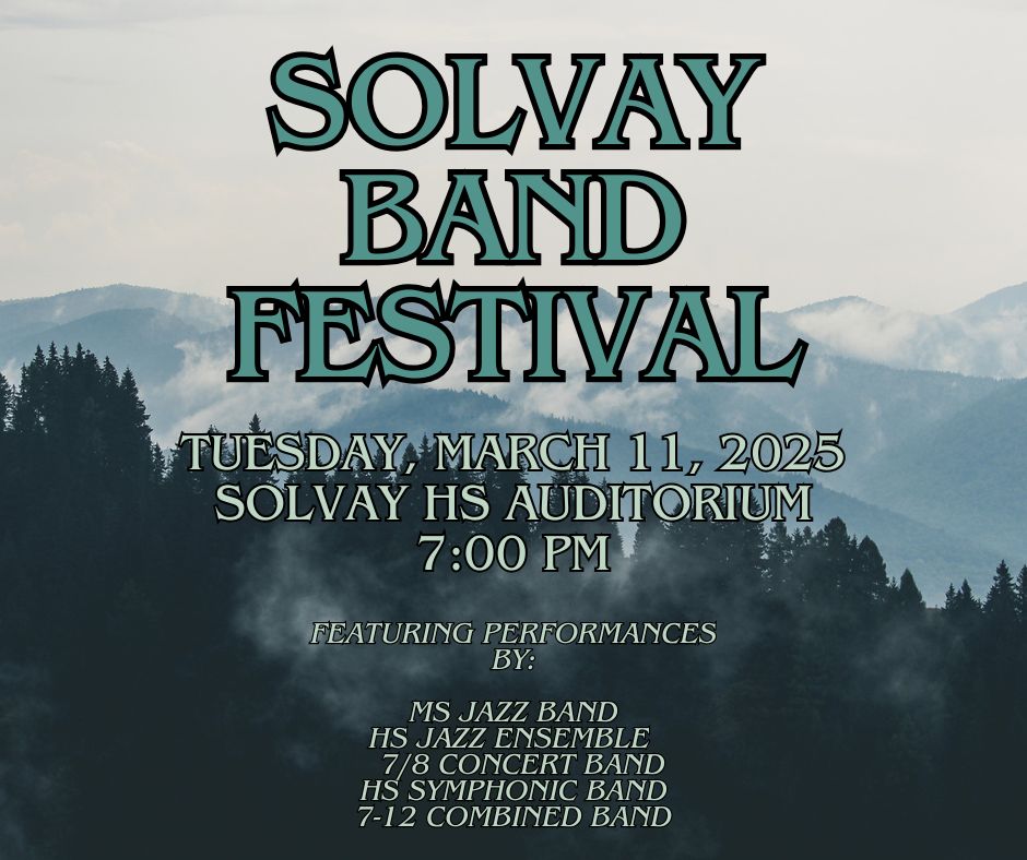 Music in Our Schools Concert March 11 7pm at Solvay HS Auditorium