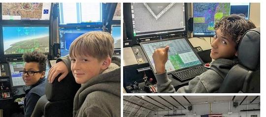 SMS History Club visits Hancock Airport