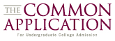 button with text reading "THE COMMON APPLICATION for Undergraduate College Admission