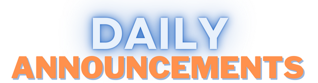 daily announcements