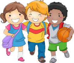 graphic of three children smiling