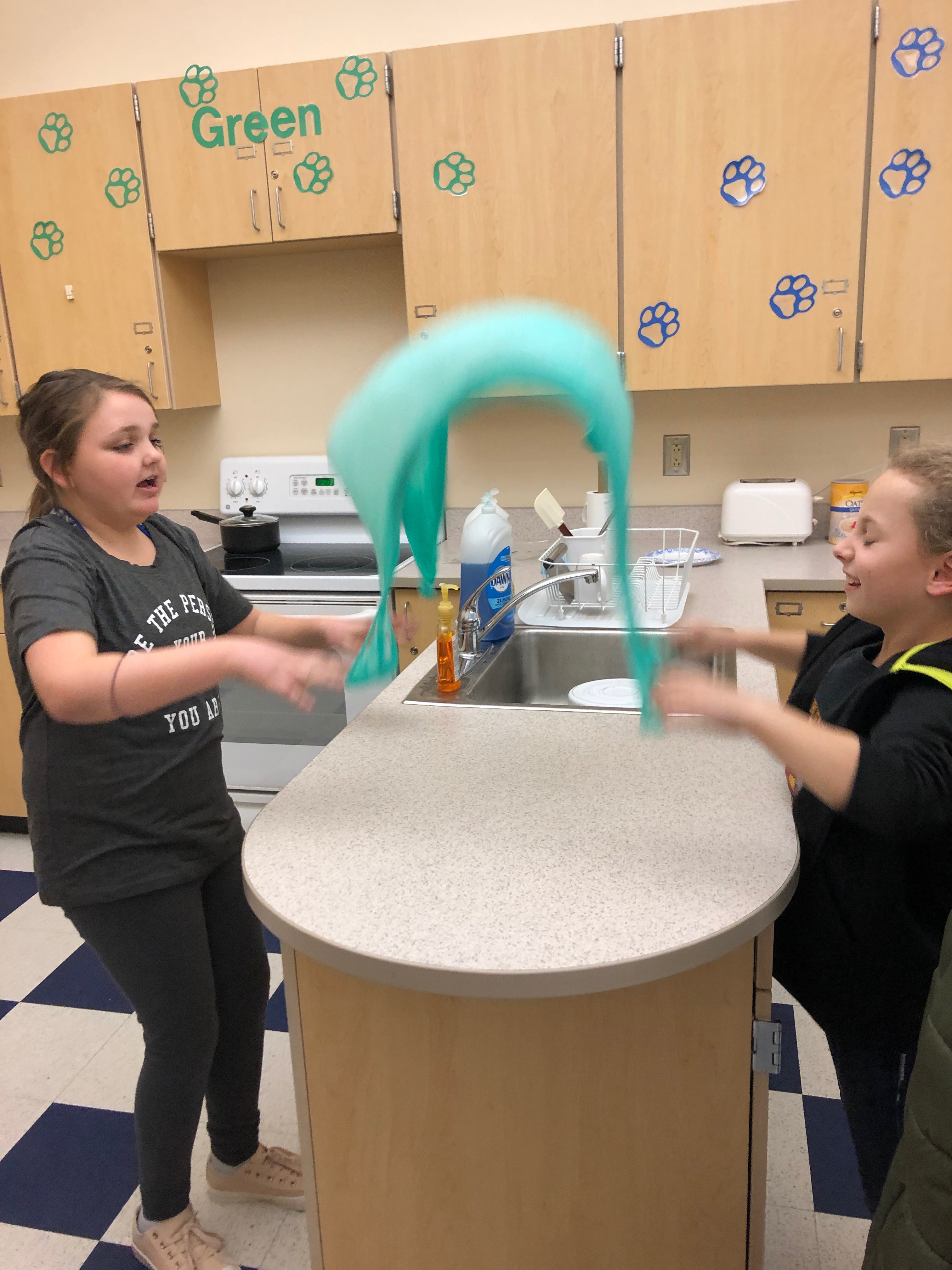students making slime