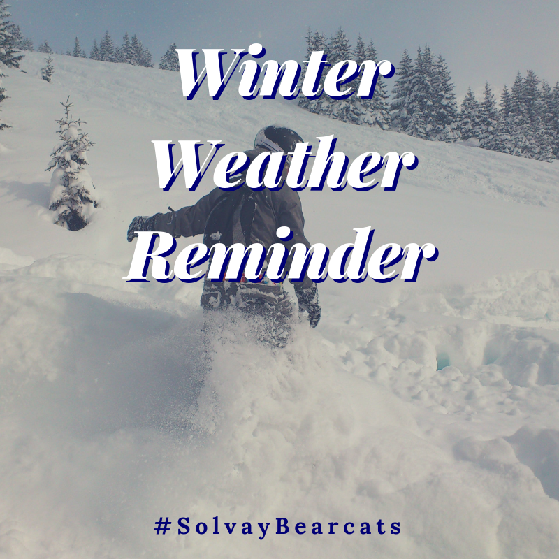 Winter Weather Reminder