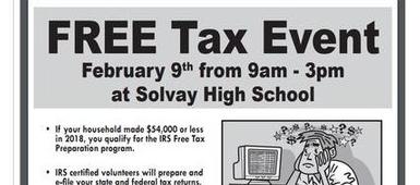 Free Tax Event - Feb 9 @ SHS