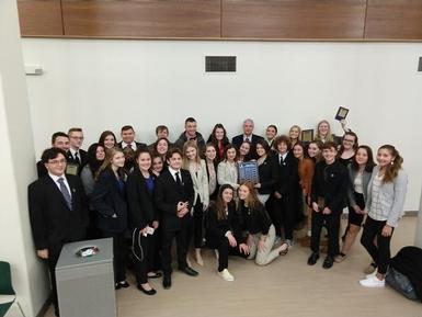 SHS students at the DECA Regional Competition at LeMoyne College.