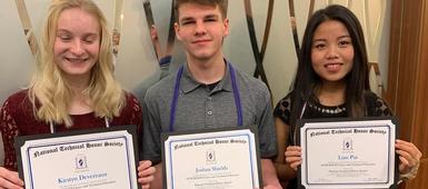 Students inducted into the National Technical Honor Society